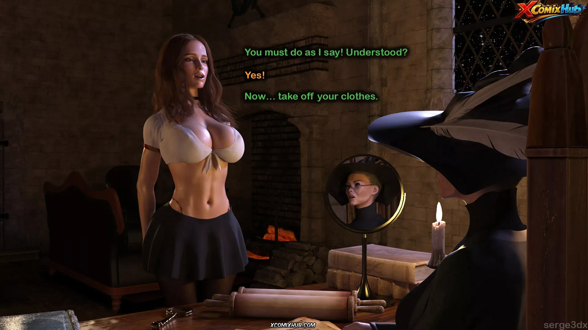 Hermione Granger And The Professor's Wand Serge3dx 036 Comic Page 36